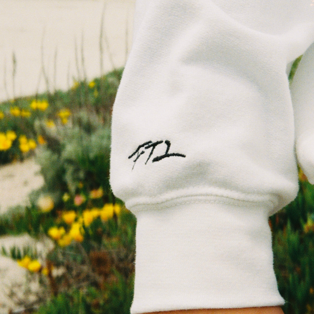 FTL Embroidered Hoodie | White
