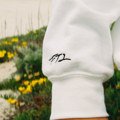 FTL Embroidered Hoodie | White